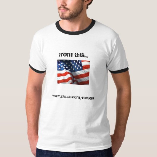 これからの米国旗… Tシャツ (正面)