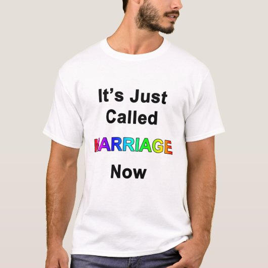 これからは単に結婚 Tシャツ (正面)