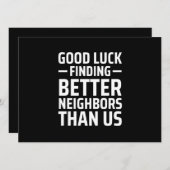 これからもっと良い隣人を見つけるといいね 案内状 (正面/裏面)