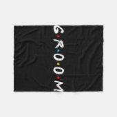 これから結婚する男の友達との結婚前の最後の夜 フリースブランケット (正面(横))