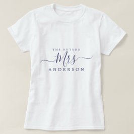 これから結婚する○○さん おしゃれなスクリプト カスタム名前 花嫁さんに Tシャツ