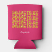 これから花嫁になるあなたへ 名前入りゴールドグリッター文字(ピンク) 缶クーラー (裏面)