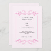 これから花嫁になる人を祝おう 招待状 (正面/裏面)