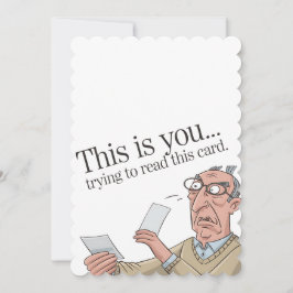 これがあなたがこのカードを読もうとしている様子 面白いパパ シーズンカード