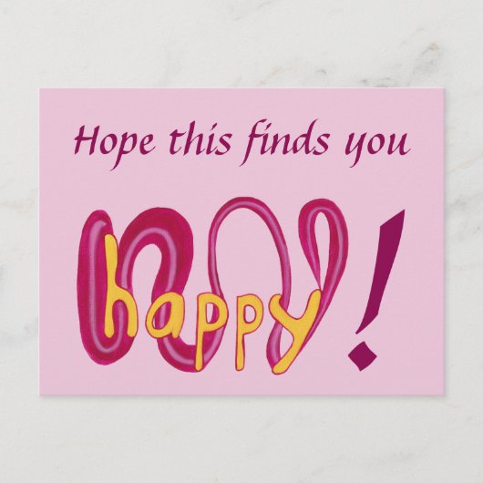 これがあなたのテキストポストカードを喜ぶことを願う ポストカード (正面)