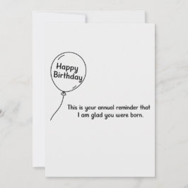 これがあなたの毎年のお知らせ 楽しい誕生日 シーズンカード