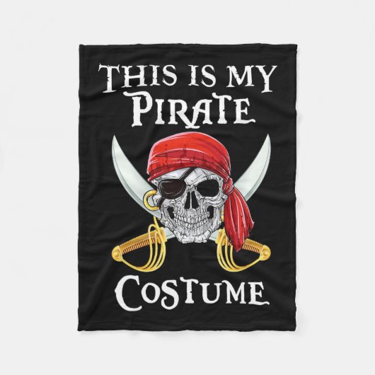 これがおもしろい僕の海賊の衣装ハロウィーンの衣装 フリースブランケット (正面)