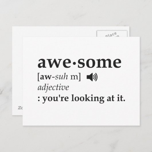 これがかっこいいの定義 ポストカード (正面/裏面)