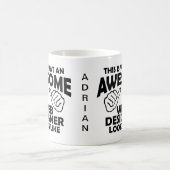 これがくもの巣デザイ素晴らしナーの様子である コーヒーマグカップ (中央)