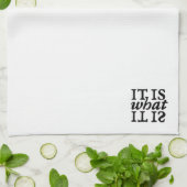 「これがそうだ」タイポグラフィキッチンタオル キッチンタオル (折り畳み)