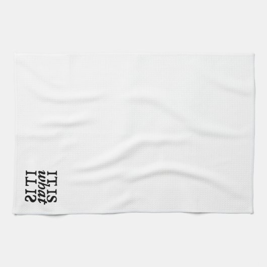 「これがそうだ」タイポグラフィキッチンタオル キッチンタオル (横)