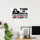 これがアメリカだ:富を再配分しないぞ! ポスター (ホームオフィス)