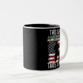 これがアメリカ人が膝のギフトベーターを取るおもしろい方法だ ツートーンマグカップ (正面右)