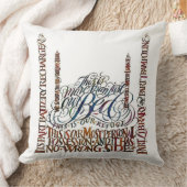 これがアワーベッド引用文装飾用クッション クッション (ブランケット)