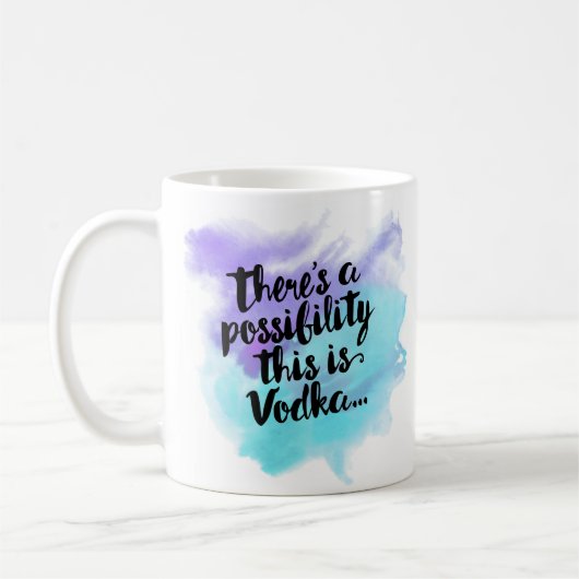 これがウォッカのコーヒーマグである可能性がある コーヒーマグカップ (左)