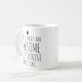 これがカッコいい受付嬢 コーヒーマグカップ (正面左)