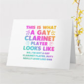 これがクラリネットゲイのプレイヤーのLGBTに似ている カード (黄色い花)