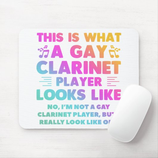 これがクラリネットゲイのプレイヤーのLGBTに似ている マウスパッド (マウス)