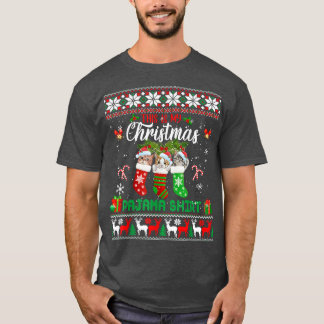 これがクリスマスのパジャマ猫キッテンクリスマス Tシャツ