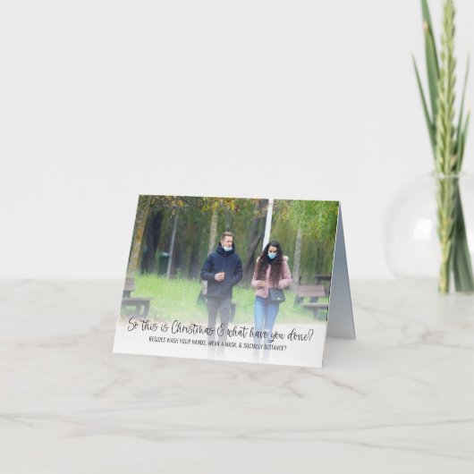 これがクリスマスの写真だ シーズンカード (正面)