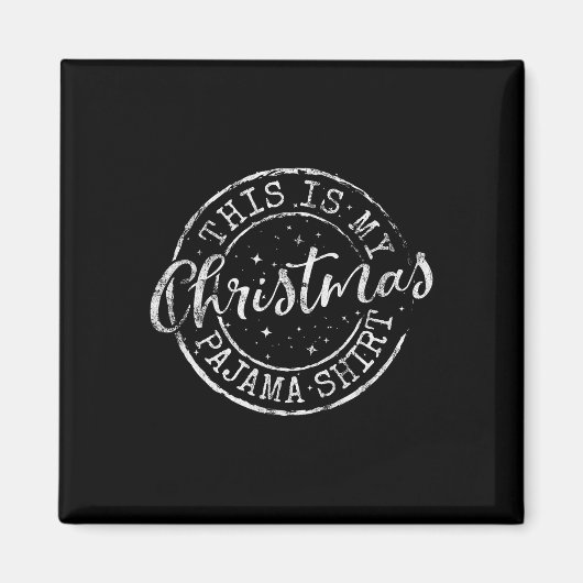 これがクリスマス・パジャマおもしろい・クリスマスプレゼントX マグネット (正面)