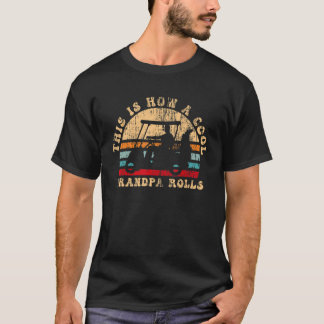 これがグランドパカッコいいゴル転がフメンのレトロ Tシャツ