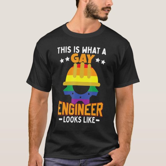 これがゲイ技師のLgbtに似ている Tシャツ (正面)