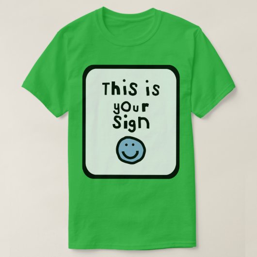 これがサインタイポグラフィ引用文枠 Tシャツ (デザイン正面)