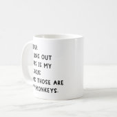 これがサーカスとサルだってばっかりね コーヒーマグカップ (正面左)