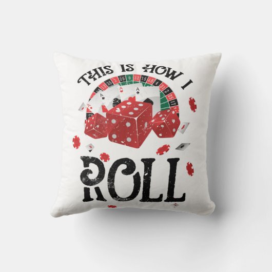 これがシャツの転が黒い方だ クッション (裏面)