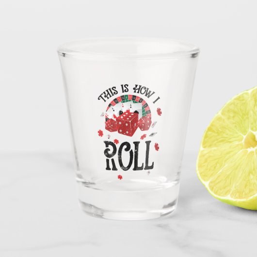 これがシャツの転が黒い方だ ショットグラス (正面)