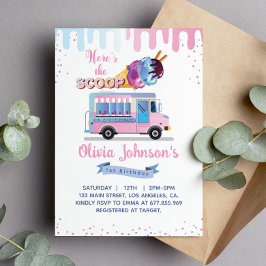 これがスクープ女の子1st誕生日パーティー 招待状