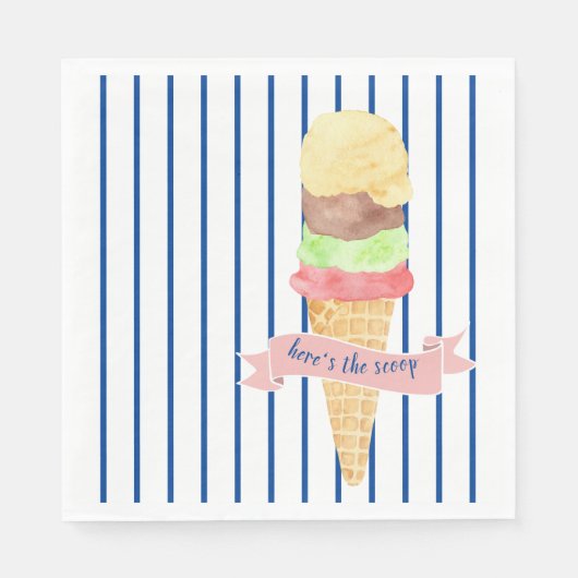 これがスクープ紙ナプキン スタンダードランチョンナプキン (正面)