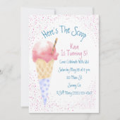 これがスクープ誕生日招待状 招待状 (正面)