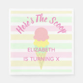 これがスクープ・アイスクリーム・サマー・誕生日 スタンダードランチョンナプキン (正面)