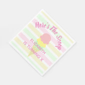 これがスクープ・アイスクリーム・サマー・誕生日 スタンダードランチョンナプキン (角)