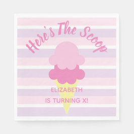 これがスクープ・アイスクリーム・サマー・誕生日 スタンダードランチョンナプキン