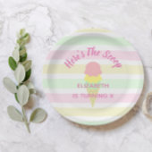 これがスクープ・アイスクリーム・サマー・誕生日 ペーパープレート