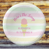 これがスクープ・アイスクリーム・サマー・誕生日 ペーパーボウル