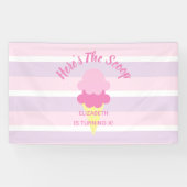 これがスクープ・アイスクリーム・サマー・誕生日 横断幕 (横)