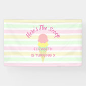 これがスクープ・アイスクリーム・サマー・誕生日 横断幕 (横)