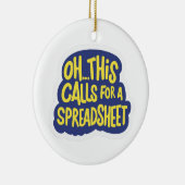 これがスプレッドシートを呼び出す セラミックオーナメント (右)