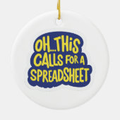 これがスプレッドシートを呼び出す セラミックオーナメント (裏面)
