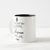 これがセールスマン素晴らしの見た目だ ツートーンマグカップ (正面左)