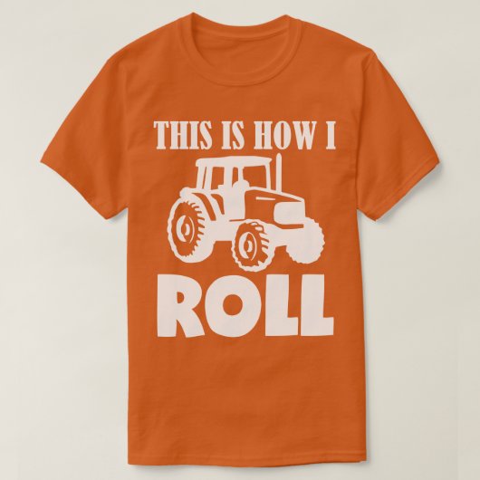 これがトラクター転がの方法 Tシャツ (デザイン正面)