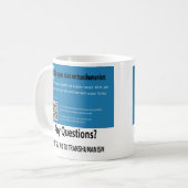 これがトランシアム主義の君の頭脳だ コーヒーマグカップ (正面左)