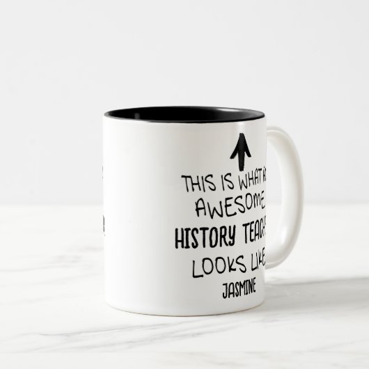 これがヒストリ素晴らし先生の外観 ツートーンマグカップ (正面右)