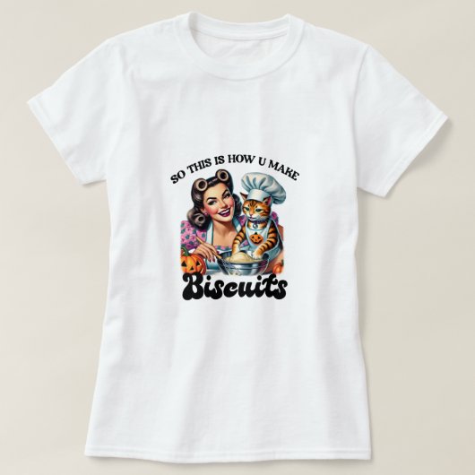 これがビスケットの作り方だ Tシャツ (デザイン正面)