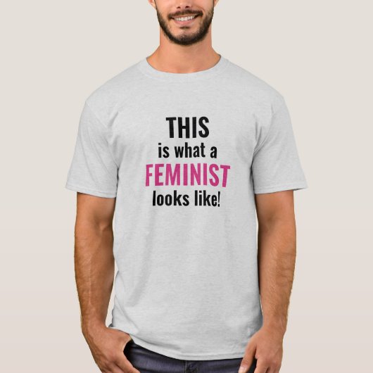 これがフェミニストに見える Tシャツ (正面)
