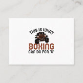 これがボクシングの役に立つことです 名刺 (正面)